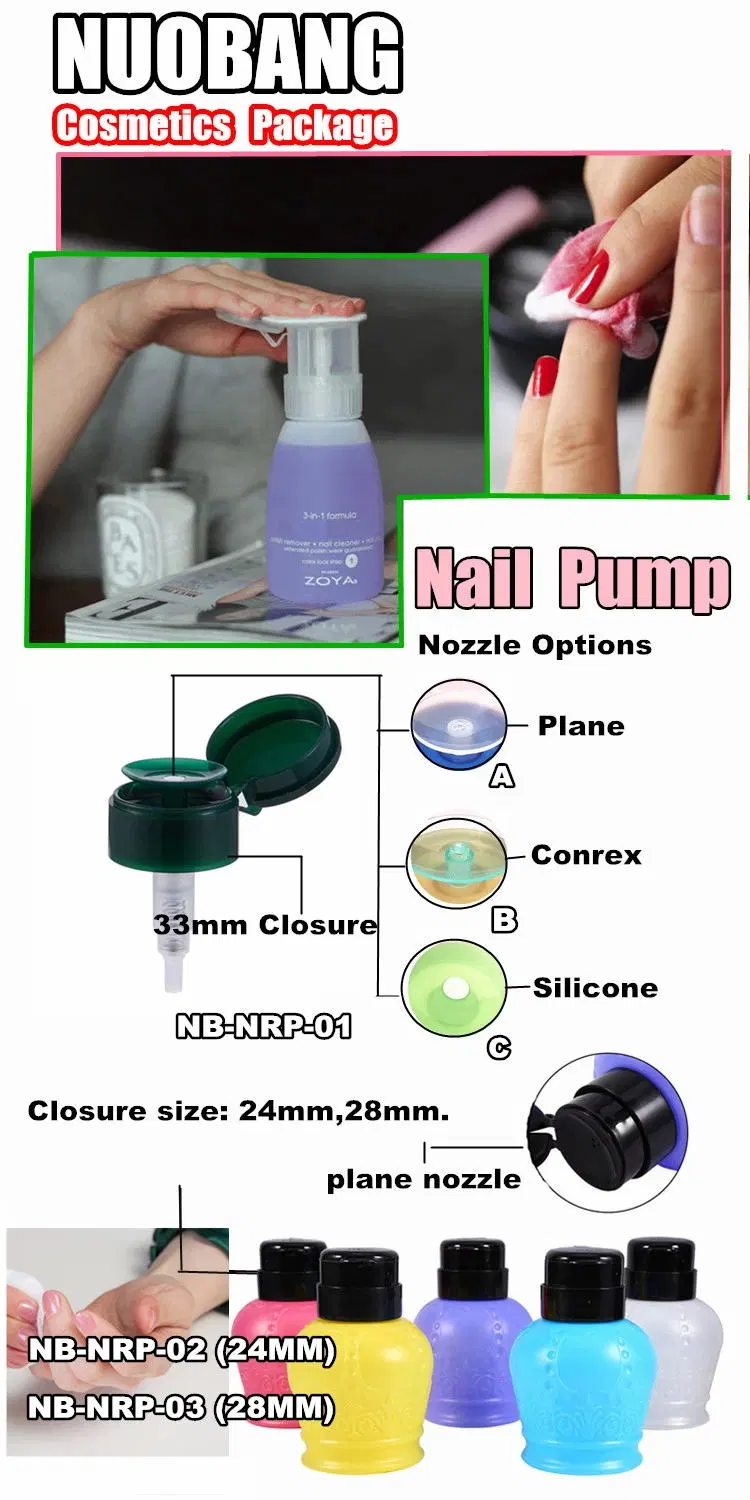 Left Right Lock Personal Liquid Care Products 28/410 Nail Polish Pump