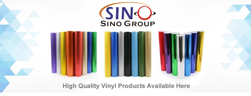 SINOVINYL Factory Price Label Sticker Eco Solvent Printing Chrome Laser Self Adhesive Vinyl Film